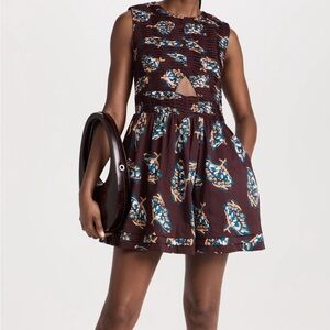 atelier 17.56 brown butterfly dress